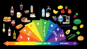 Nồng độ pH trong thức ăn của con người